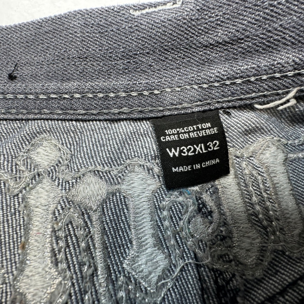 Delf Trading Imperious Jeans Men 32x32 (Fits as 30x29) Embroidered Gothic Y2K - Picture 5 of 13